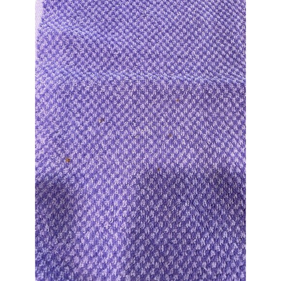 Fieldcrest Purple Cloth Cotton Fringe Towels 3 Piece Set Hand Bath MCM Vintage - Picture 7 of 16